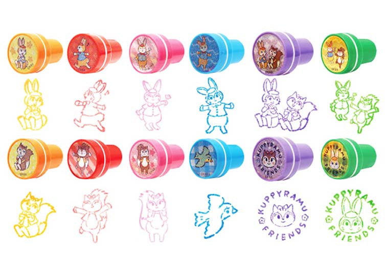 クピラムフレンズ丸形スタンプ