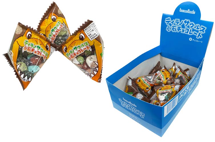 ティラノサウルス小石チョコレート　化粧箱